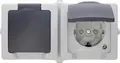 Produktbild: Kopp 137056002 Nautic 2-Fach Steckdose Aufputz Feuchtraum Klapp-Deckel 250V 16A