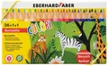 Produktbild: Eberhard Faber 514838 - Colori Stifte-Set mit 36 Sechskant-Buntstiften, Spitzer