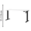 Produktbild: Germania Schreibtisch Profi 3.0, 8024-614, weiß, elektrisch höhenverstellbar, 160 x 71-119 x 80cm