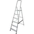 Produktbild: KRAUSE Stehleiter einseitig CORDA silber 6 Stufen, H: 195,0 cm