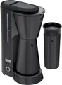 Produktbild: WMF Filterkaffeemaschine KÜCHENminis®, Aroma Thermo to go Deep Black, 0,625l Kaffeekanne, Papierfilter 1x2, Abschaltautom., Cromargan, inkl. Thermokanne und Thermo-Trinkbecher