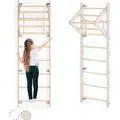 Produktbild: MAMOI® Klettergerüst Indoor, Sprossenwand für kinderzimmer, Kletterwand und spielgeräte, Turngeräte mit Klimmzugstange für drinnen, Sportger... - Weiß