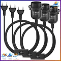 Produktbild: E27 Lampenfassung mit Schalter und Stecker Schwarz 3,5m Kabel für Küche