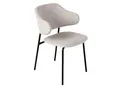 Produktbild: riess-ambiente Stuhl VOGUE - greige Bouclé schwarze Metallbeine