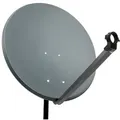 Produktbild: PremiumX PXA60 Satellitenschüssel 60cm Aluminium Anthrazit Satellitenantenne SAT Spiegel mit LNB Tragarm und Masthalterung