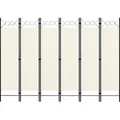 Produktbild: vidaXL 6-tlg. Raumteiler Cremeweiß 240x180 cm