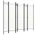 Produktbild: vidaXL Raumteiler, 6-tlg. Paravent Weiß 240x180 cm