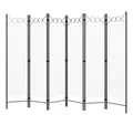 Produktbild: vidaXL Raumteiler 6-tlg. Raumteiler Weiß 240x180 cm, 6-tlg.