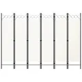 Produktbild: 6-tlg. Raumteiler Weiß 240x180 cm