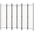 Produktbild: 6-tlg. Raumteiler Weiß 240x180 cm