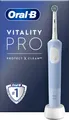 Produktbild: Oral-B Vitality Pro, Erwachsener, Rotierende-vibrierende Zahnbürste, Tägliche Pflege, Sensibel, Grau, Weiß, 2 min, Grau, Weiß