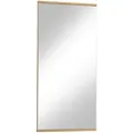 Produktbild: Wandspiegel, Eiche, Holz, Glas, Eiche, massiv, rechteckig, 41x82x2 cm, Goldenes M, Made in Germany, DGM-Klimapakt, in verschiedenen Größen erhältlich, senkrecht montierbar, Spiegel, Wandspiegel