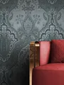 Produktbild: NEWROOM Vliestapete Schwarz Silber Barock Ornament Glamour Wohnzimmer Elegant