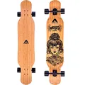 Produktbild: Apollo Dancer Longboard Weird, 46 x 9,5 Zoll, ABEC 9 Kugellager, stylische Longboards, perfekt zum Dancing für Profis und Anfänger, Komplettboard für Tricks und Moves Aller Art, Cruiser Longboard