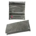 Produktbild: HIBRON Tabaktasche Tabakbeutel leder künstlich für Raucher, Grau