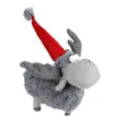 Produktbild: BURI Dekofigur Deko-Rentier mit Mütze Weihnachtsfigur Weihnachtsdeko Winterdeko Dekof