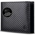 Produktbild: RUTAKO Geldbörse Herren mit RFID Schutz - Portemonnaie Groß mit Münzfach - 12 Fächer - Geldbeutel für Männer - Brieftasche Wallet Portmonee Carbon-Schwarz