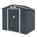 Produktbild: HATTORO S100 Metall Gerätehaus XL Geräteschuppen Garten Schuppen Gartenhaus Grau