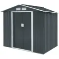 Produktbild: Hattoro Gerätehaus, Grau, Metall, 127x185x213 cm, Aufbewahrung & Schutzhüllen, Geräteschuppen