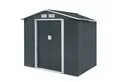 Produktbild: HATTORO Gartenhaus, BxT: 213,00x127,00 cm, Metall-Gerätehaus, Geräteschuppen, Fundamentrahmen, Satteldach, Grau
