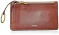 Produktbild: Fossil Brieftasche für Frauen Logan, Leder/Polyurethanbesatz Klappe Clutch braun 19,4 cm L x 2,5 cm B x 10,2 cm H SL7833200