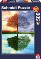 Produktbild: Laura George ~ Jahreszeiten-Baum. Puzzle 500 Teile 4001504582234