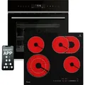 Produktbild: Autarkes Herdset | 60cm Einbaubackofen EB8319PHC | 59cm Kochfeld CH5901RL | Pyrolyse | Pizzafunktion | Grill | Umluft | Heißluft | Automatik-Timer... - Schwarz