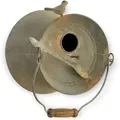 Produktbild: Vogelhaus Zum Aufhängen Metall Deko Pott Eimer Wetterfest 481997 Nistkasten Futterstation Für Vögel Shabby Metalleimer Bottich Balkon - Dandibo