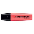 Produktbild: STABILO Marker BOSS Textmarker 70/40 rot Keilspitze 2-5mm Leuchtstift Markierstift, Tinte auf Wasserbasis