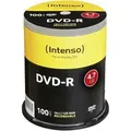 Produktbild: 1x100 Intenso DVD-R 4,7GB 16x Speed, Cakebox