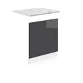 Produktbild: Vicco Frontblende R-Line, Geschirrspüler Fronttür, Anthrazit Hochglanz/Weiß, 60 cm, AP Marmor