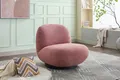 Produktbild: Teddy Sessel Loungesessel Relaxsessel Emma drehbar aus Bouclé-Stoff - Pink