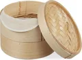 Produktbild: Relaxdays Bambus-Dampfgarer, 20,5 cm