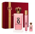 Produktbild: Dolce & Gabbana D & G Q Queen Damen set Eau de Parfum EDP 100ml + 5ml & 10ml Box