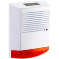 Produktbild: VisorTech Alarm Attrappe: Alarmsirenen-Attrappe mit Solar und Blinklicht, IP44