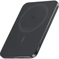 Produktbild: Anker MagGo Slim Wireless Powerbank mit MagSafe und Qi2 5.000 mAh mit Schnellladefunktion Schwarz