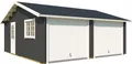 Produktbild: LASITA MAJA Garage Falkland (Set, Für 2 Fahrzeuge geeignet), Garage + 2 Schwingtoren