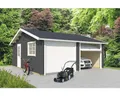 Produktbild: Doppelgarage Outdoor Life Falkland mit Schwingtoren 628,6 x 635 cm carbongrau