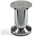 Produktbild: SO-TECH® Möbelfuß ALPHA, belastbar bis 250 kg, höhenverstellbar bis 15 mm, (1-St), Höhe 80 mm, Aluminium, Chrom poliert silberfarben Ø 3.8 cm x 8 cm
