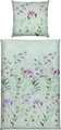 Produktbild: Erwin Müller Mako-Satin Bettwäsche Blumen und Blätter Jade Größe 80x80 cm / 135x200 cm - mit Digitaldruck, seidig weiche Qualität, temperaturausgleichend, mit Reißverschluss