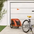 Produktbild: Fahrradanhänger Für Hunde Orange Oxford-gewebe Und Eisen - Vidaxl