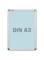 Produktbild: FRANKEN Wechselrahmen, Standard A3 Plakatrahmen, Aluminium-Klapprahmen 25 mm breit, Info-Rahmen für den Innenbereich in Büro, Schule, Restaurant, Hotel, öffentliche Einrichtungen, BS0702