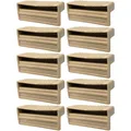Produktbild: 10x Lattenhalter Monolatte 63 x 8 mm Kunststoff für Lattenrost Holzrahmen Bett