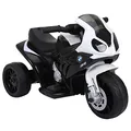 Produktbild: HOMCOM Elektro Kindermotorrad BMW S1000RR Elektromotorrad mit Musik, Scheinwerfer, Kinder Elektro Motorrad für Kinder von 18-36 Monaten Schwarz