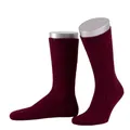 Produktbild: Lusana Trachtensocken Schoppersocken kurz mit Merino-Schurwolle für Herren & Damen | Trachtenschoppersocke mit 6 Zöpfen und verstärkter Ferse und Spitze | Burgund | Größe 44-45