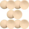 Produktbild: SKENGWEL 5 Paar runde BH-Einlagen Pads, abnehmbare und waschbare BH-Cup-Einsätze für Bikinis, Top, Badeanzug, Sport-BH, 5 Paar (5 Paare beige, C/D)