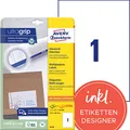 Produktbild: AVERY Zweckform Etiketten 6119 weiß 210,0 x 297,0 mm, 30 Blatt