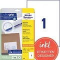 Produktbild: AVERY Zweckform ultragrip Universaletiketten 6119 Selbstklebend DIN A4 Weiß 21 x 29,7 cm 30 Blatt à 1 Etikett