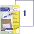 Produktbild: Avery-Zweckform 6119 Universal-Etiketten 210 x 297mm Papier Weiß 30 St. Permanent haftend Tintenstrahldrucker, Laserdrucker