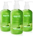 Produktbild: BRUBAKER Cosmetics 3er Pack Handwaschlotion Flüssigseife Apfel - 3 x 240 ml - im praktischen Spender - reinigt sanft und spendet Feuchtigkeit - für hygienisch saubere Hände